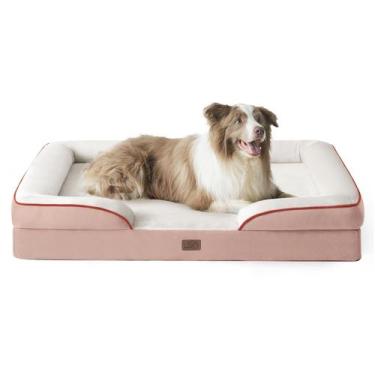Imagem de Cama para Perros Bedsure L Plus Ortopédica Impermeable para Perros Gra