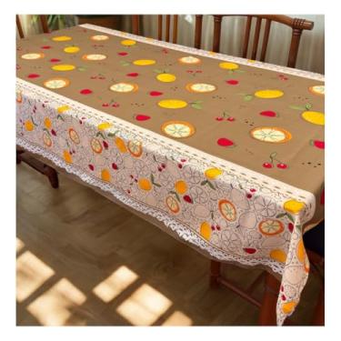 Imagem de Toalha de Mesa Retangular 6 Lugares 200 x 140cm Tecido Oxford Fácil de Limpar – Mesa Jantar Elegante (Modelo - 16)