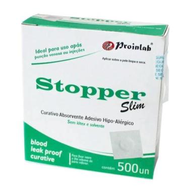 Imagem de Curativo Pos Coleta Stopper Branco C/500 - Proinlab