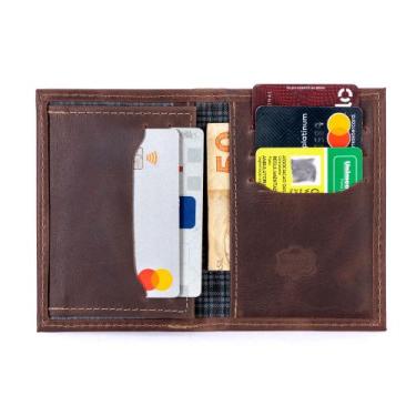 Imagem de Carteira Masculina de Couro Legitimo Porta Documentos Carro Moto Cartõ