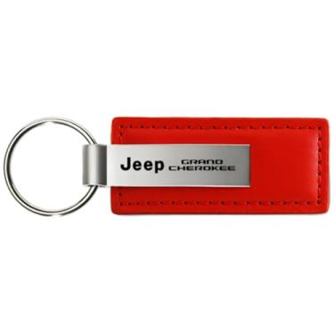 Imagem de Jeep Chaveiro de couro Grand Cherokee (vermelho), Vermelho, tamanho �nico