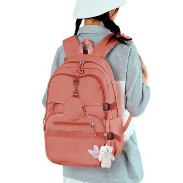 Imagem de Mochila Feminina Volta As Aulas Casual Média Moda Blogueira Antifurto 