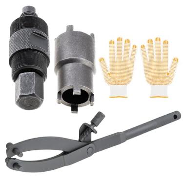Imagem de Windance 3 peças Chave inglesa de remoção de embreagem conjunto de ferramentas de embreagem de roda ajustável, extrator de volante de 24 mm e 27 mm 20 mm e 24 mm kit de ferramentas de porca de trava