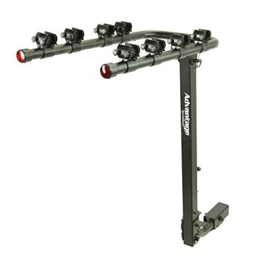 Imagem de Heininger Suporte automotivo preto 3010 Advantage SportsRack Tiltaway 4 bicicletas serve para engate receptor de 5 cm