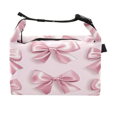 Imagem de STAYTOP Lancheira fofa de gravata borboleta com fivela, lancheira isolada para meninos e meninas, lancheira térmica para trabalho escolar