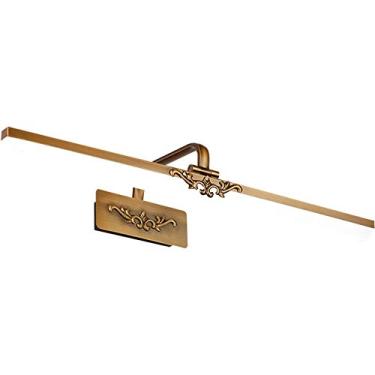 Imagem de Luminária de LED para banheiro, estilo europeu vintage, com espelho de maquiagem frontal, em acrílico à prova d'água e antiembaçante, para parede ou armário, luz neutra, 41 cm.