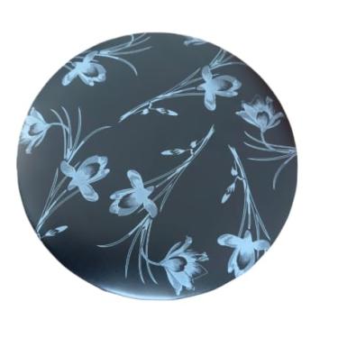 Imagem de Banqueta Alta Americana Banco Balcão Bistro Cozinha Bar Área Gourmet AçoTubular Reforçado, para Bar, Ilha de Cozinha e Varanda(Preto Floral,1 Banqueta)