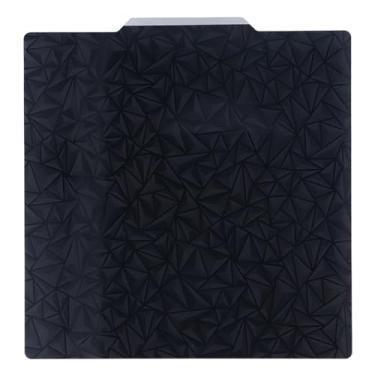 Imagem de LiebeWH Placa de Construção de Plataforma de Impressora 3D, Ender 3, 235x235mm, PEO Rhinestone PET Impressora 3D de Fibra de Carbono Preto Fosco, Magnético, Cama Térmica PLA TETG, Compatível Com