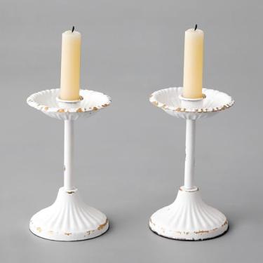 Imagem de SOFE Conjunto de 2 castiçais cônicos de metal