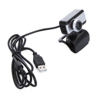 Imagem de ZEZEFUFU Webcam portátil de 480p com microfone para laptop de mesa, câmera Web de microfone com redução de ruído, Plug and Play