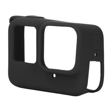 Imagem de Cryfokt Ace Pro Silicone Case Lens Cap Capa Protetora à Prova D'água à Prova de Choque Fácil de Limpar para Usuários de Câmeras de Ação (Preto)
