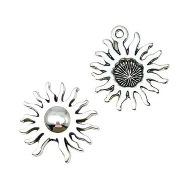 Imagem de Pingentes De Sol, Lua E Estrela 20pcs Em Liga Para DIY Joias, Pulseira