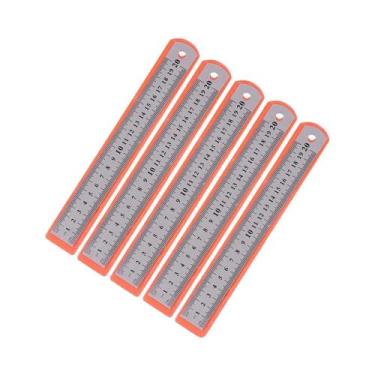 Imagem de Régua De Precisão De Aço Inoxidável Dupla Face De 15-30cm, Ferramenta 