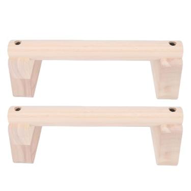 Imagem de RiToEasysports Barra Push Up, Largura Ajustável, Almofadas Antiderrapantes de Madeira, Equipamento de Ginástica, Barras Paralelas para Treino de Fitness Em Casa (25CM)