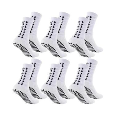 Imagem de Meias Esportivas Unissex (6 Pares) Para Futebol, Rugby, Corrida E Exer