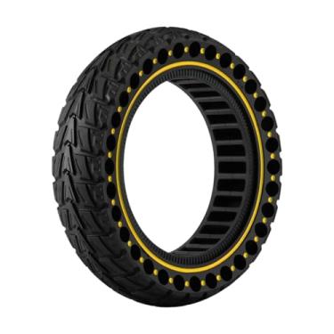 Imagem de MotiveTech Pneus de borracha de substituição, fáceis de instalar, peças sobressalentes para scooters resistentes, rodas para scooters elétricas, para G30D G30E, Amarelo