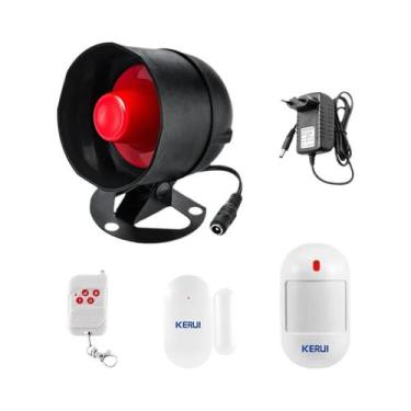 Imagem de Kit De Sistema De Alarme Residencial KERUI WIFI 110db Com Sensor De Mo