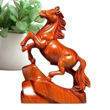 Imagem de Estatueta De Cavalo | Escultura Em Talhada À Mão,Significado De Sucesso Decoração Equina Para Casa,Para Escritório Sala De Estar Mesa Ano Novo Chinês Natal