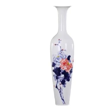 Imagem de Vaso para decoração de vaso de cerâmica, grande, clássico, para decoração de flores secas, arte, casa, casa, casa, sala de estar, hotel, quarto, decoração de cerâmica