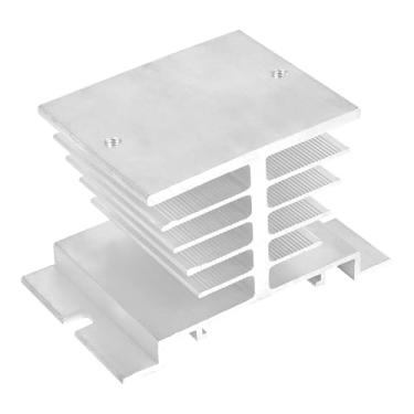 Imagem de Relé de estado sólido monofásico CDG1 dissipador de calor base SSR SRQ-I perfil de alumínio 50 * 80 * 50