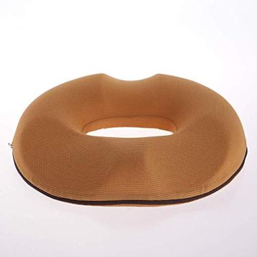 Imagem de Almofadas de assento de escritório para hemorroidas premium conforto cóccix alívio da dor ciática ortopédica removível almofada de cadeira de carro para cadeira de computador - roxo 45 x 41 x 7 cm