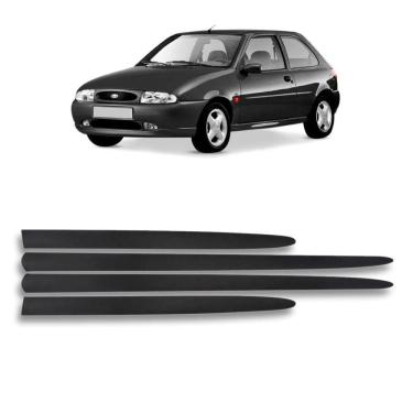 Imagem de Jogo Friso Lateral Fiesta 2Pts 1996 97 1998 1999 4Pcs Preto