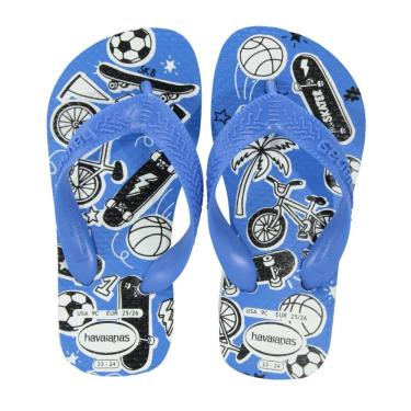 Imagem de Chinelo Infantil Havaianas Kids Athletic Branco/Azul