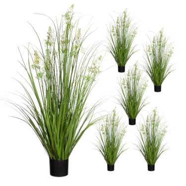 Imagem de Ling's moment Arranjos de flores artificiais de 44,5 cm de altura, 6 peças, decorações de cadeira de corredor de casamento, centro de mesa dourado e branco para recepção de cerimônias, festa floral