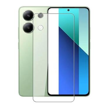 Imagem de AQGGIIXY Película de vidro temperado para Xiaomi Redmi Note 13 4G (16.9 cm) [1-Pack] [99,99% HD Clear] [Anti-riscos] [Dureza 9H] [Sem bolhas] para Xiaomi Redmi Note 13 4G