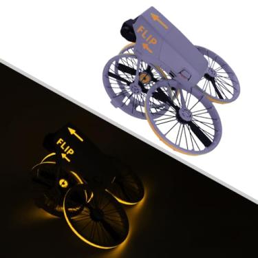 Imagem de Conjunto de adesivos para drone decalques para DJI Flip, adesivos luminosos, acessórios de voo noturno para drone (laranja amarelo)