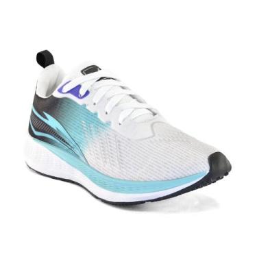 Imagem de Tenis Adulto Espotivo FLYJETT Unissex, Branco, Verde, Água, 40