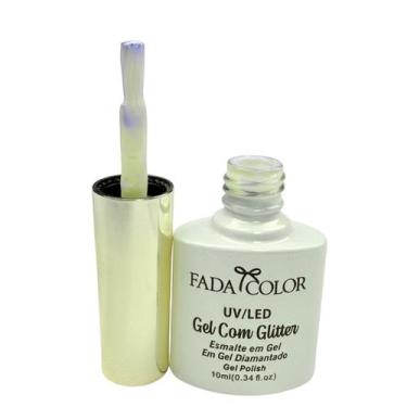 Imagem de Esmalte Gel Glitter Profissional Cor43 Fada Color 10ml