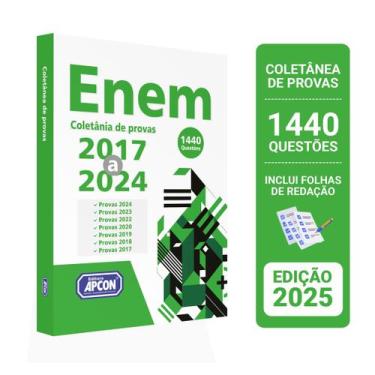 Imagem de Coletânea de Provas ENEM  1440 Questões das Edições 2017 a 2024 - Edit