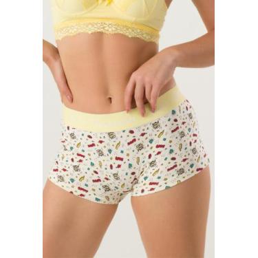 Imagem de Calcinha Shorts De Cotton C/ Elástico 100 Frescura - 100 Frescura Moda