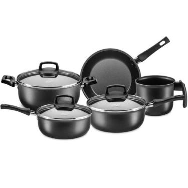 Imagem de Jogo de Panelas Safira Smart MTA  5 Peças Grafite