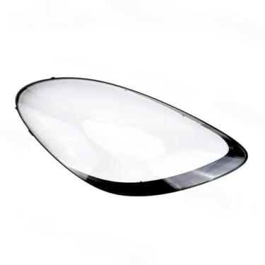 Imagem de Compatível com porsche/boxster/cayman 982 2017-2022 capa clara abajur farol escudo cabeça lâmpada habitação frente farol lente peças de automóvel(1 Piece Right)