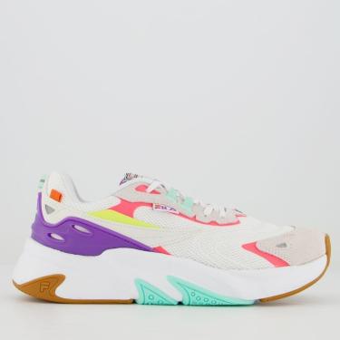 Imagem de Tênis Fila RT-Evo Feminino Branco e Rosa-Feminino
