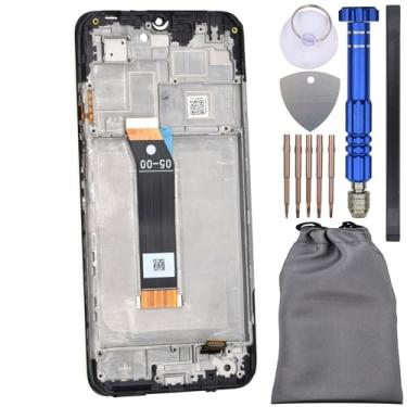 Imagem de Digitalizador de tela sensível ao toque com moldura para Xiaomi Redmi 10 5G Preto 6.58