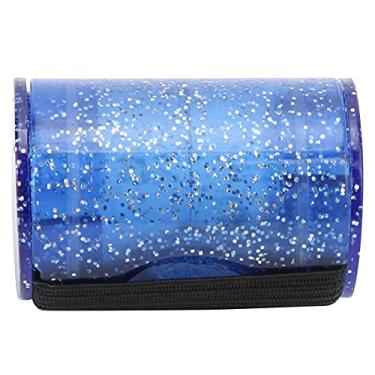 Imagem de RiToEasysports Maracas, Anel de Areia de Dedo Shaker Maracas Castanholas de Dedo Com Bolas de Aço de Partículas Grandes para Ukulele Guitarra Bandolim Banjo Acessórios de Ritmo (flash azul)