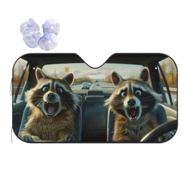 Imagem de Capa Para O Sol Para Carro | Dobrável Com Proteção UV E Isolamento | para Para-com Ventosas | Para Viagem de Estrada e Condução no Verão, para Carro, SUV, Sedã e