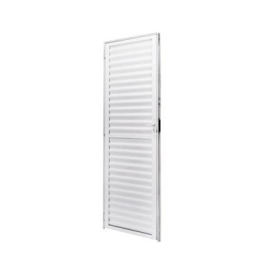 Imagem de Porta de Alumínio Palheta 210x80cm Batente 4cm Cristal Ramassol Abertu