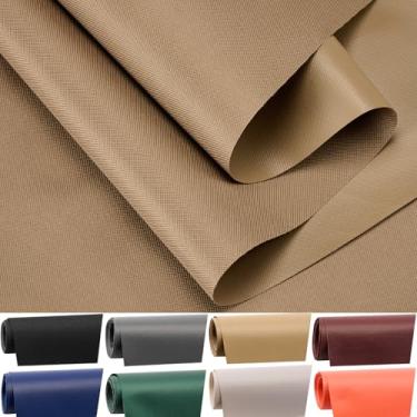 Imagem de HYVAKUPPA Tecido de lona impermeável por The Yard 152.4 cm W 600 Denier PVC revestimento de poliéster repelente de água material de tecido para interior exterior toldo marinho tenda artesanato DIY (1