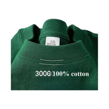 Imagem de Camiseta Masculina Oversized De Algodão Para O Verão 300gms De Alta Re