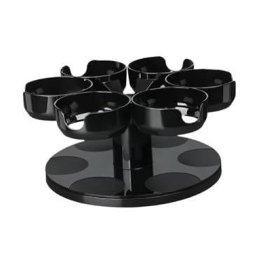 Imagem de Ｂｅｓｇａ RATA de BARRAÇÃO de GARRAÇÃO de GRANHA de ÁGUA ROTAÇÃO ROTATIVA DISPACIMENTO DOMENCIO de CUSTA de CUMENTE ESTABLE Organizador de copo para, Preto