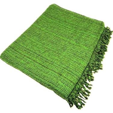 Imagem de Manta para Sofá Gigante 2,40x1,80m Casal Algodão Macio Decorativa(Verde Limão)