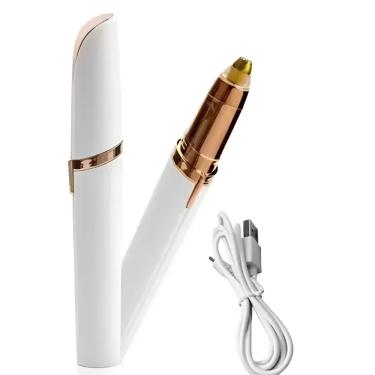 Imagem de Caneta Depiladora De Sobrancelha Elétrica Usb Design Indolor Hipoalergênico Sem Dor Fio A Fio