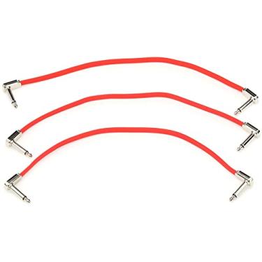 Imagem de Ernie Ball 12 inch Flat Ribbon Patch Cable 3-Pack - Red