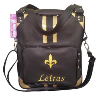 Imagem de Bolsa Feminina Preta Personalizada Letras - Di Becker Bolsas