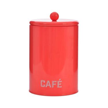 Imagem de Lata Hermetica Cafe Laranja 11X18X11Cm Metal
