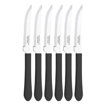 Imagem de Conjunto De Facas Churrasco Leme Preto 6 Peças - Tramontina